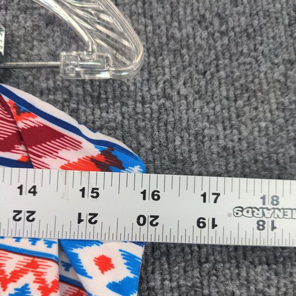 Lularoe Womens Size TC2 Leggings Blue Pink Red Southwest Print Diamonds - Picture 4 of 11